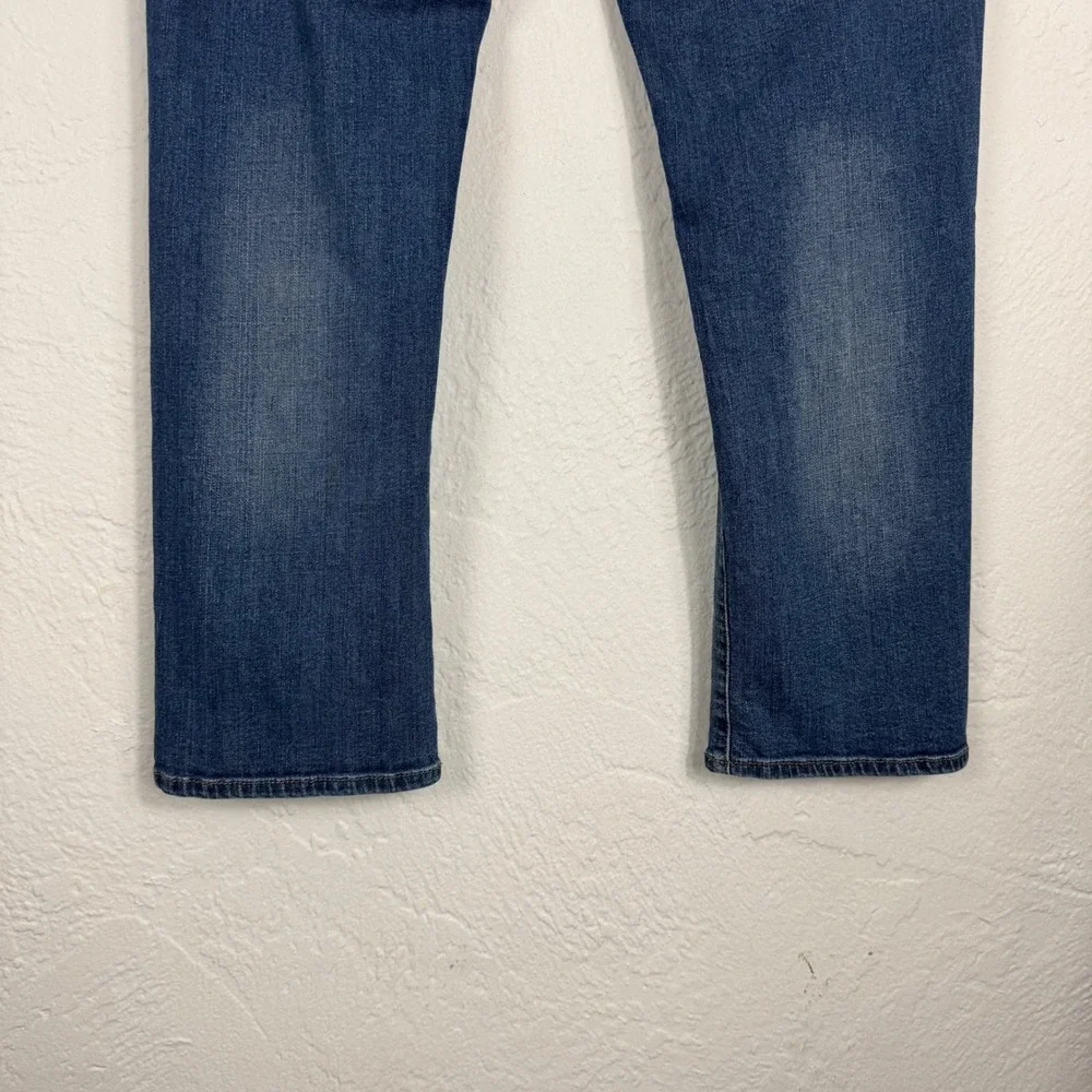 Lee Extreme Motion Mens Straight Fit Tapered Jeans Medium Wash 38x30 Denim NEW